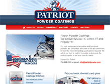 Tablet Screenshot of patriotpowder.com